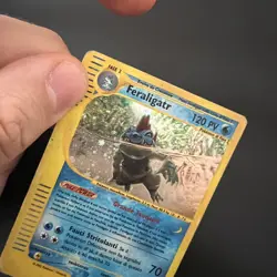 Pokemon Card Feraligatr 12/165 Expedition Cosmos Holo Italiano ITA Played - Image 2