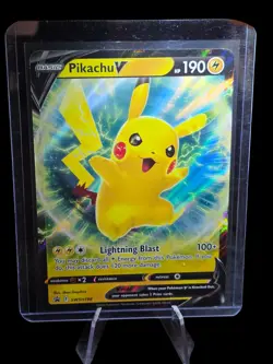 Pikachu V SWSH198 SWSH: Sword & Shield Promo Cards Holo Pokemon - Image 1