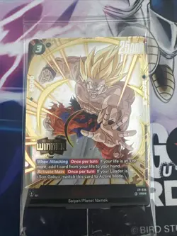 Dragon Ball Son Goku FP-034 Promo Card Event Winner Tournament Sealed - Image 2