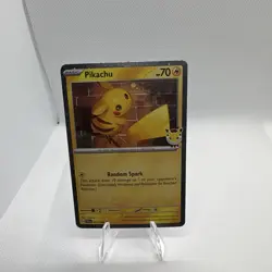 2026 Pikachu 051/162 Card with 30th Anniversary Stamp with 2026 Pokemon Day Coin - Image 3