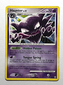 Haunter 41/99 Pokemon Card Arceus 2009 LP/MP - Image 1