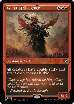 Avatar of Slaughter (Foil Etched) [Commander Masters] - Image 1