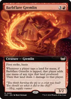 Barbflare Gremlin (Extended Art) [Duskmourn: House of Horror Commander] - Image 1