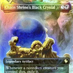 Chaos Shrine's Black Crystal (Borderless) - FOIL - MTG - FIC - 0445 - RARE ~ NM - Image 1