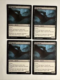 4x Mtg Jumpstart Fell Specter NM/M Magic The Gathering - Image 1
