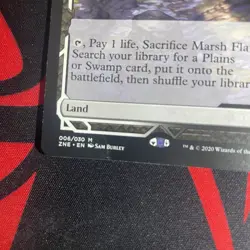 Marsh Flats Zendikar Rising 006/030 **Creased** - Image 2