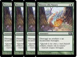 Set 4x Ritorno alla Natura (Naturalize) - MtG M14-IT - Image 1