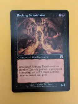 Rotting Reanimator. Zombie Cleric Magic the Gathering Card. Onslaught. Rare - Image 2