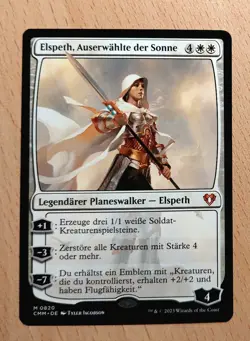 Mtg Magic: Elspeth, Auserwahlte der Sonne, Sun's Champion, Planeswalker, DEUTSCH - Image 1