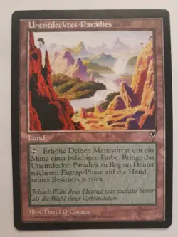 Unentdecktes Paradies Magic Karte MtG Visionen Undiscovered Paradise - Image 1