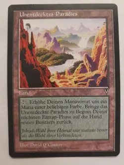 Unentdecktes Paradies Magic Karte MtG Visionen Undiscovered Paradise - Image 2