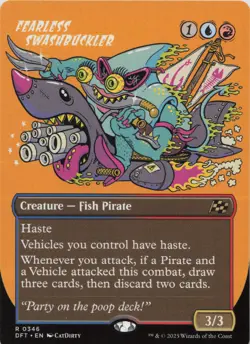 Fearless Swashbuckler (Borderless) R Aetherdrift 346 LP-NM - Image 1