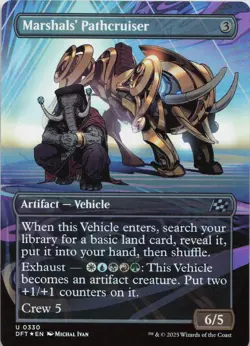 Marshals' Pathcruiser (Borderless) - FOIL - U Aetherdrift 330 - MTG - Image 1