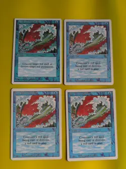 Blue Elementlal Blast. playset inc 3 revised Magic the Gathering 4 Card. - Image 1