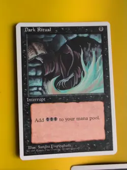 DArk Ritual x3 4th Edition Interrupt Magic the Gathering 3 Card. - Image 3