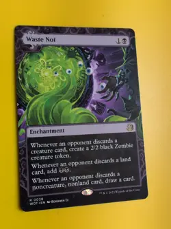 Waste Not. WOT Rare Enchantment Magic the Gathering Card. - Image 3