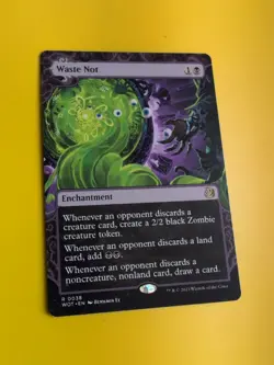 Waste Not. WOT Rare Enchantment Magic the Gathering Card. - Image 4