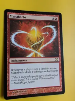 Manabarbs. 10th Edition rare enchantment Magic the Gathering Card. - Image 3
