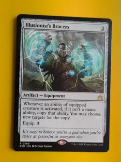 Illusionist's Bracers. RVR Equipment, Magic the Gathering Card. - Image 1