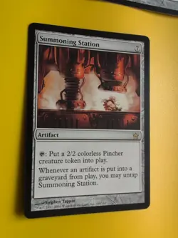 Salvaging X1 Summoning Station X2 1 has wear to top - fifth dawn MTG 3 Card - Image 3