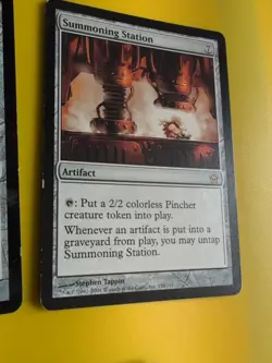 Salvaging X1 Summoning Station X2 1 has wear to top - fifth dawn MTG 3 Card - Image 4
