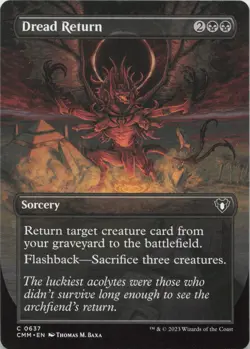 Dread Return (Borderless) C Commander Masters 637 NM MTG - Image 1