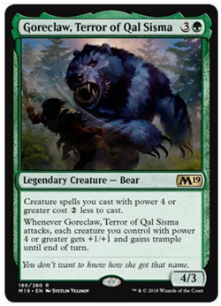mtg magic goreclaw terror of qal sisma ENGLISH FRENCH griffeboyaux terreur de - Image 1