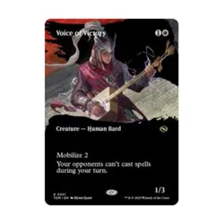 WOTC Tarkir: Dragonstorm Voice of Victory (Borderless) (R) (Foil) NM - Image 1