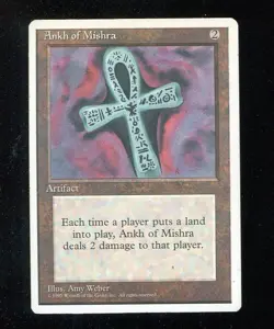 MAGIC ANKH OF MISHRA MTG EN 4th ( FOURTH ) EDITION 1995 - MAX - Image 1