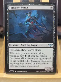 MTG - Forsaken Miner - Outlaws of Thunder Junction (OTJ) - #88 - Image 1