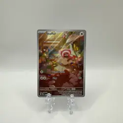 Pokemon TCG Stufful 154/132 ME01: Mega Evolution Illustration Rare Near Mint - Image 1
