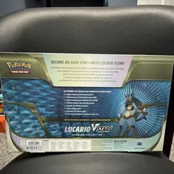 Pokemon Lucario VSTAR Premium Collection Box Promo Booster Oversized Pin English - Image 2