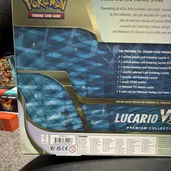 Pokemon Lucario VSTAR Premium Collection Box Promo Booster Oversized Pin English - Image 3