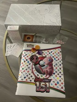 Pokemon 151 Ultra Premium Collection EMPTY Box w/ mat, Die, Energies, + Binder - Image 1