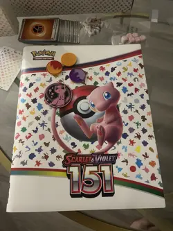 Pokemon 151 Ultra Premium Collection EMPTY Box w/ mat, Die, Energies, + Binder - Image 4