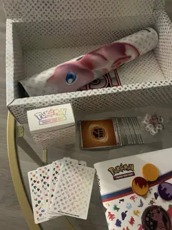 Pokemon 151 Ultra Premium Collection EMPTY Box w/ mat, Die, Energies, + Binder - Image 5