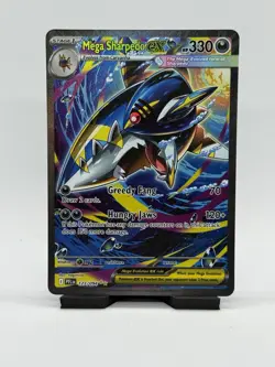 Pokemon Mega Evolution Phantasmal Flames Mega Sharpedo EX (SIR) 127/094 - Image 1
