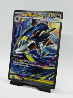 Pokemon Mega Evolution Phantasmal Flames Mega Sharpedo EX (SIR) 127/094 - Image 2