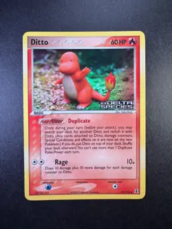 Pokemon Ditto (Charmander) 2005 EX Delta Species 61/113 Reverse Holo Stamped TCG - Image 1