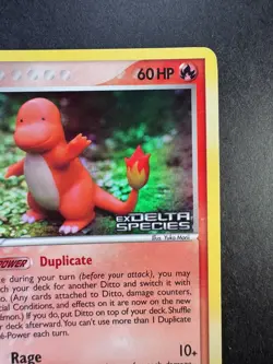 Pokemon Ditto (Charmander) 2005 EX Delta Species 61/113 Reverse Holo Stamped TCG - Image 3