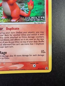 Pokemon Ditto (Charmander) 2005 EX Delta Species 61/113 Reverse Holo Stamped TCG - Image 5