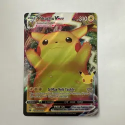 Pokemon Pikachu TCG VMAX SWSH062 Celebrations Full Art Black Star Promo NM/M - Image 1