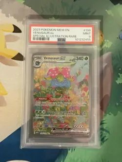 Pokemon TCG Venusaur EX 198/165 Scarlet & Violet 151 PSA 9 Graded Mint SIR - Image 1
