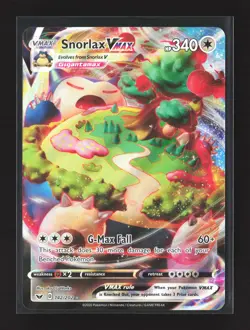Pokemon SWSH01: Sword & Shield Base Set #142/202 Ultra Rare Holo Snorlax VMAX - Image 1