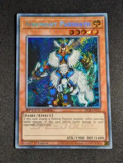 Yugioh - Airknight Parshath SBCB-EN132 1st Secret Rare NM - Image 1