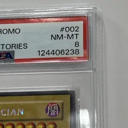 2002 Yu-Gi-Oh! Dark Duel Stories Magician Promo #DDS-002 PSA 8 - Image 3