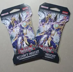 Konami Alliance Insight Yu-Gi-Oh! 2 Booster Packs 1st Edition English - Image 1
