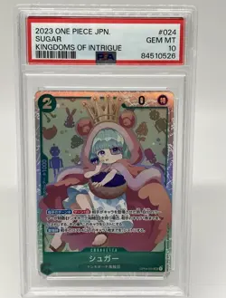 Sugar 2023 One Piece CCG Japanese Kingdoms of Intrigue #024 PSA 10 - Image 1