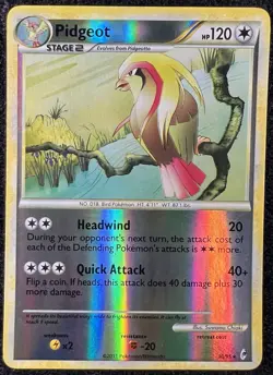 Pidgeot 30/95 HGSS Call of Legends Reverse Holo Pokemon TCG - NM - Image 1