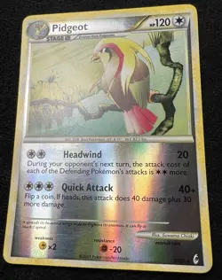 Pidgeot 30/95 HGSS Call of Legends Reverse Holo Pokemon TCG - NM - Image 3